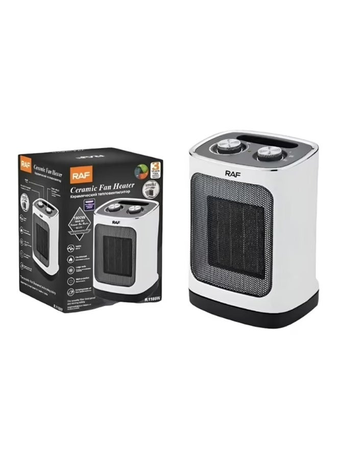 RAF 1800W Electric Ceramic Fan Heater Room Warmer with Fire Resistant Material, Overheat Protection, Energy Efficient and Safe Indoor Heating